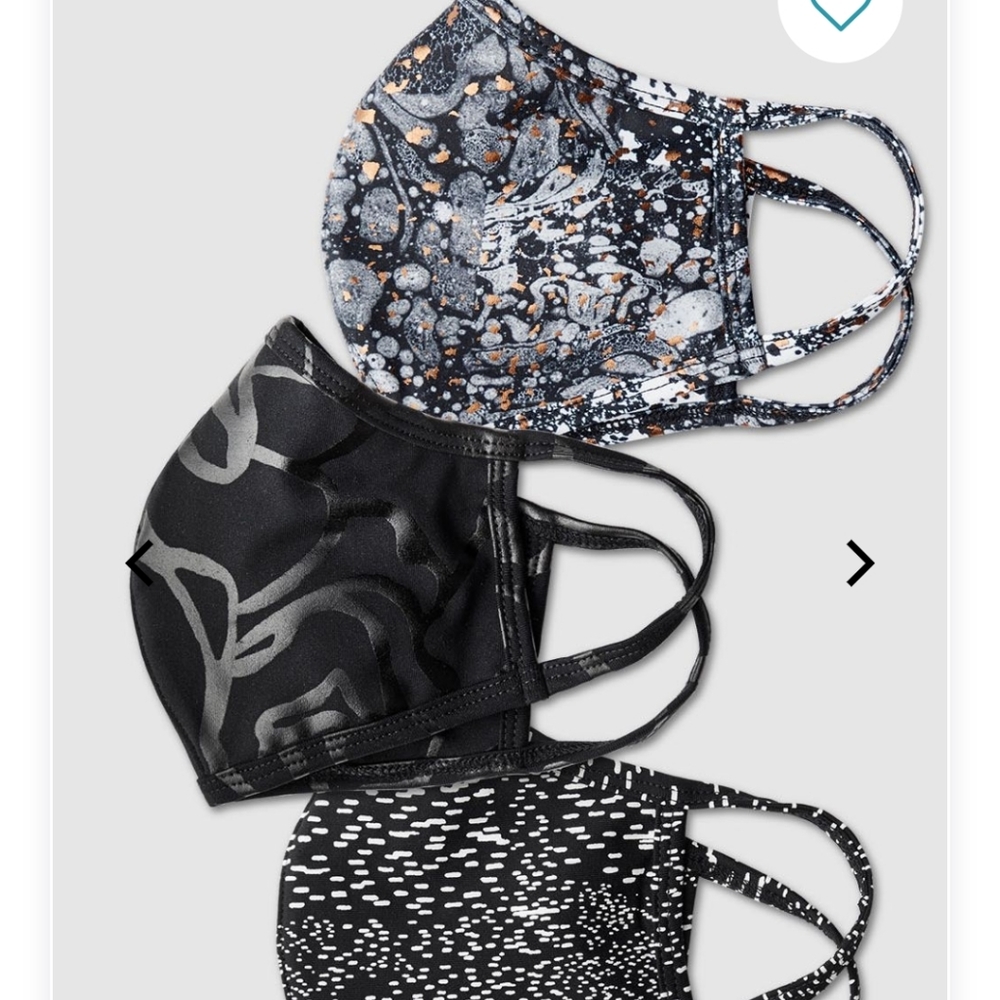 🔮NWT-Fabletics Face Mask-Charcoal Camo-NOW IN - Picture 3 of 9